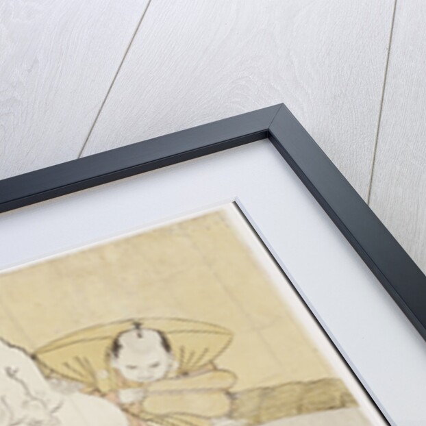 The match between Tanikaze Kajinosuke, the ozeki of the Edo team, and Kimenzan Tanigoro of the Eastern Group by Katsukawa Shunsho