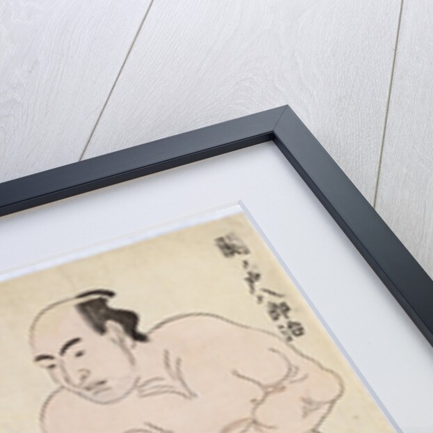 Full-length portraits of wrestlers of the Western Group, depicting Sekinoto Hachiroji on the right and Dewanoumi Kinzo on the left by Katsukawa Shunsho