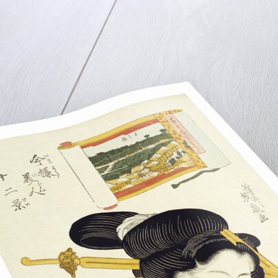 The Calculating Type by Keisai Eisen from the series Imayo bijin junikei (Twelve scenes of modern beauties) by Anonymous