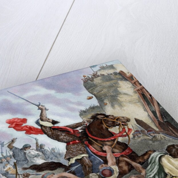 Rodrigo Diaz de Vivar (c.1043-1099), known as El Cid. Conquest of Valencia (June 15, 1094). Spain by Anonymous