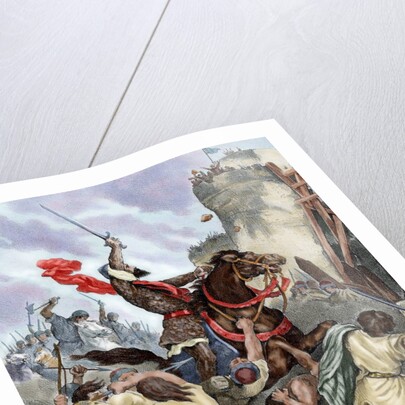 Rodrigo Diaz de Vivar (c.1043-1099), known as El Cid. Conquest of Valencia (June 15, 1094). Spain by Anonymous