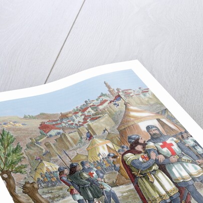 Alfonso II of Aragon and Alfonso VIII of Castile in the siege of Cuenca on 1177. Spain by Anonymous