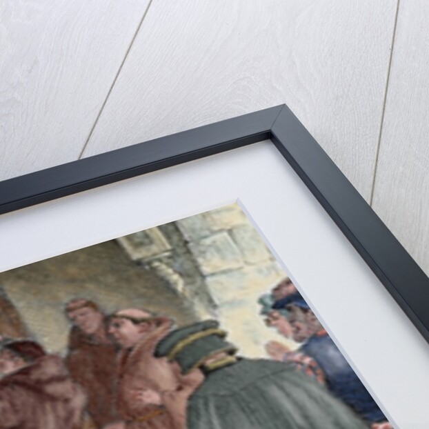 Martin Luther (1483-1546) nailed to the door of the Wittenberg castle church the Ninety-Five Theses by Anonymous