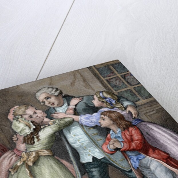 Louis XVI says goodbye to his family to be executed during the Age of Terror (1793) by Anonymous