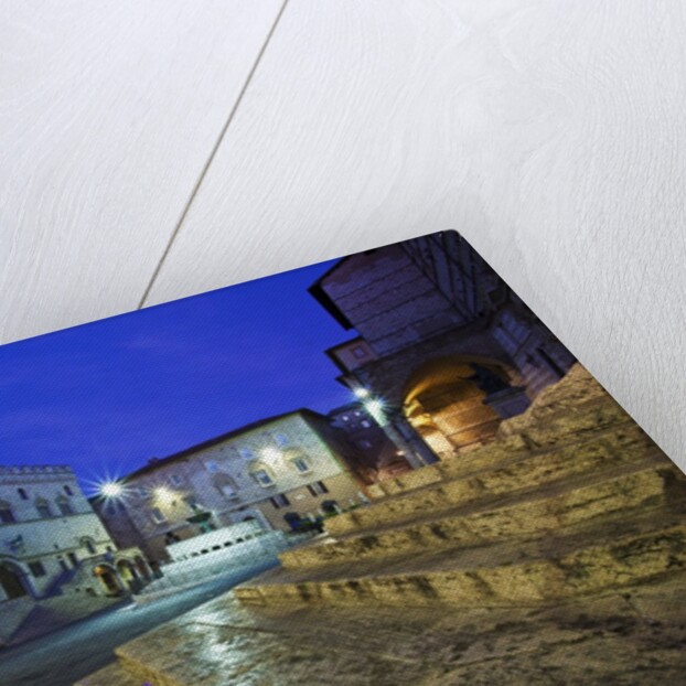 Main Square and Fountain of Perugia by Anonymous