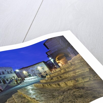 Main Square and Fountain of Perugia by Anonymous