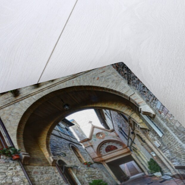 Brick pathway to Monastero S. Croce Catholic Church by Anonymous