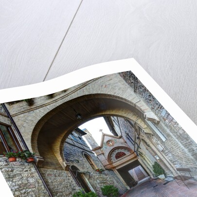 Brick pathway to Monastero S. Croce Catholic Church by Anonymous