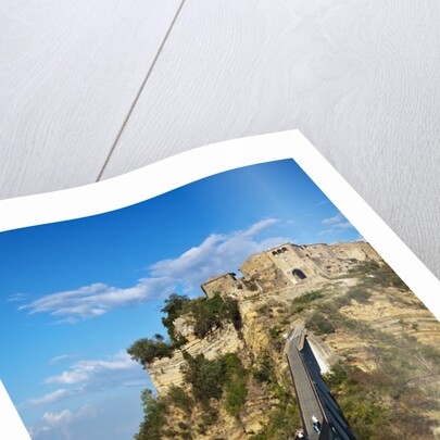 Civita di Bagnoregio and the long bridge leading to town by Anonymous