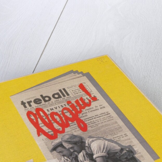 Treball, Advertisement for Catalan Labor Newspaper by Anonymous