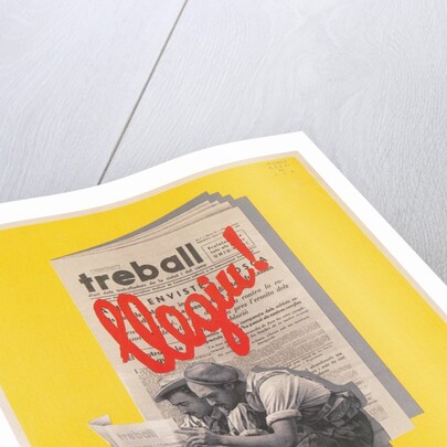 Treball, Advertisement for Catalan Labor Newspaper by Anonymous