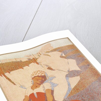 Pointillist Poster for Laundry Service by Anonymous
