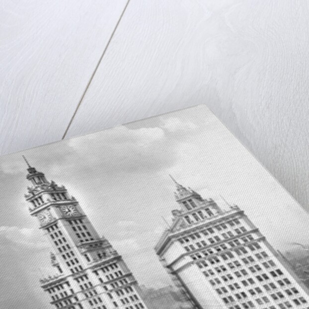 Wrigley Building on Michigan Avenue in Chicago, ca. 1928 by Anonymous