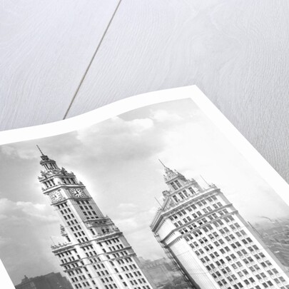 Wrigley Building on Michigan Avenue in Chicago, ca. 1928 by Anonymous