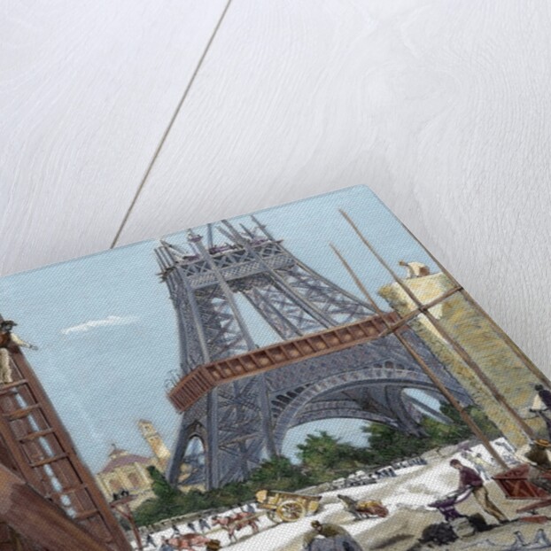 Paris. Universal Exhibition of 1889. Construction of the Eiffel Tower by Anonymous