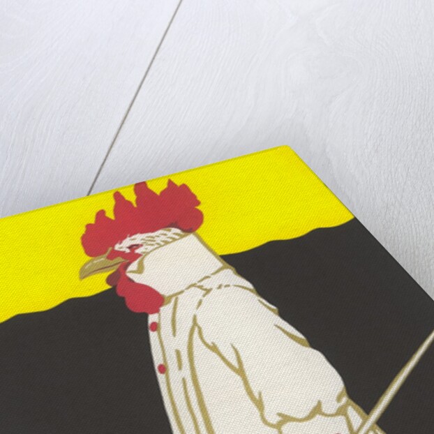 Poster for Zurich Laundry Service with Rooster by Anonymous