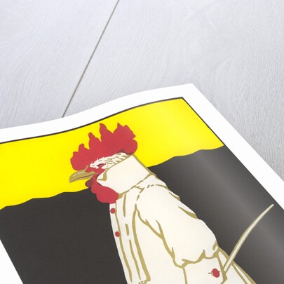 Poster for Zurich Laundry Service with Rooster by Anonymous