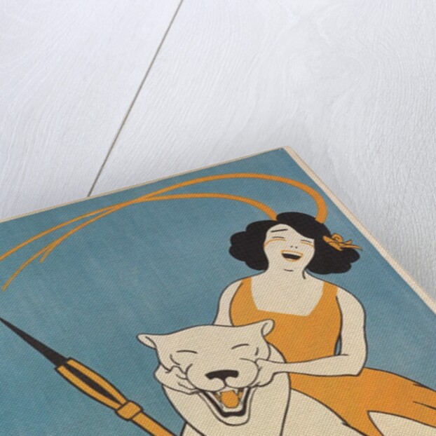 Laughing Woman and Polar Bear by Anonymous