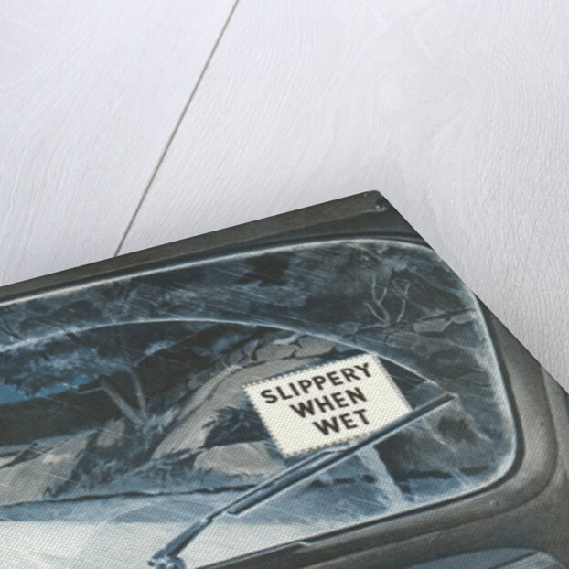 Slippery When Wet, Road Sign by Anonymous