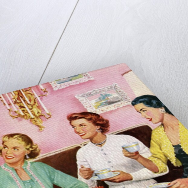 Four Happy Housewives Having Tea by Anonymous