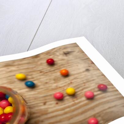 Gum Balls in a mason jar by Anonymous