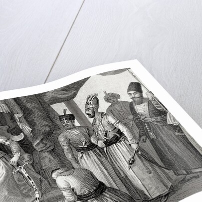 Sultan receiving some members of the Council in the Topkapi Palace courtroom by Anonymous