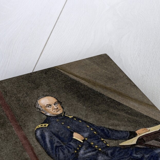 Henry Wager Halleck (1815-1872). Was a United States Army officer. Engraving by Anonymous