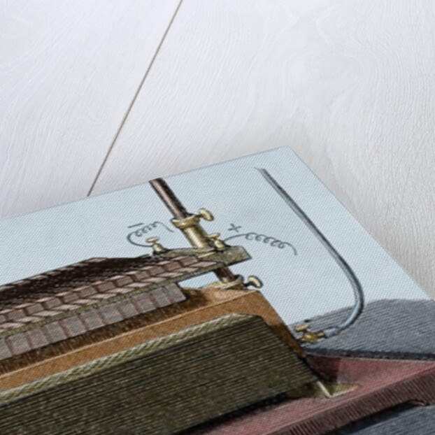 Thermo-electric battery by Alexandre-Edmond Becquerel (1820-1891) by Anonymous