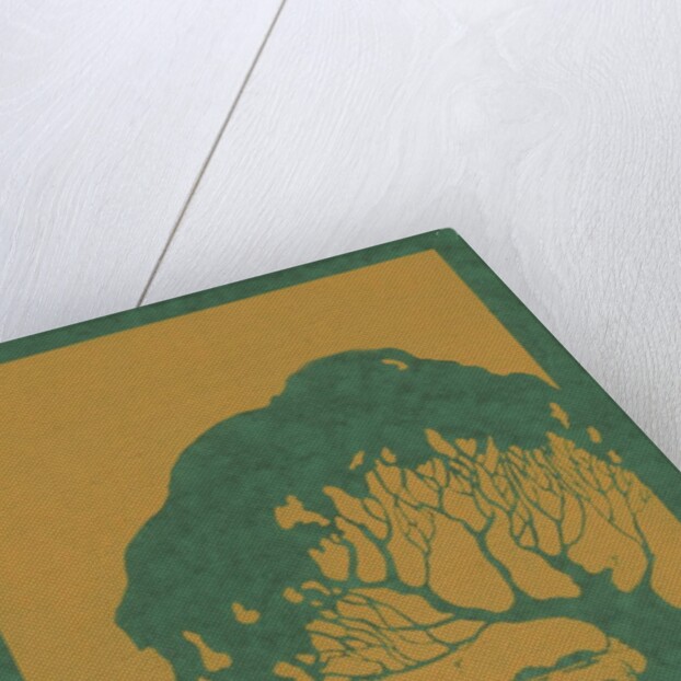 Woodcut of tree and pond by Anonymous