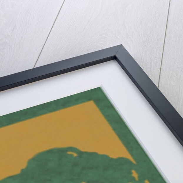 Woodcut of tree and pond by Anonymous