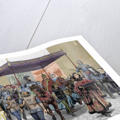 Entry of Antipope John XXIII (1360-1554) in Constanta to celebrate the 'Council of Constance' by Anonymous