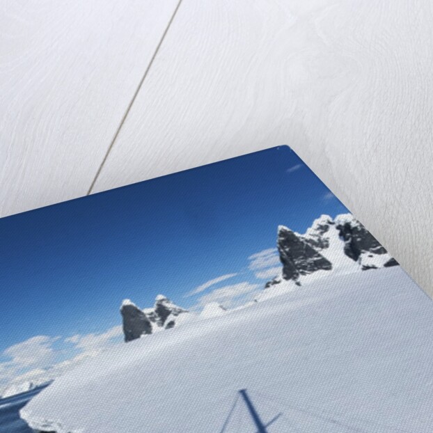 Yacht's shadow and iceberg, Antarctica by Anonymous