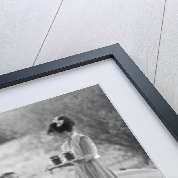 1980s 1990s Carhop on roller skates by Anonymous