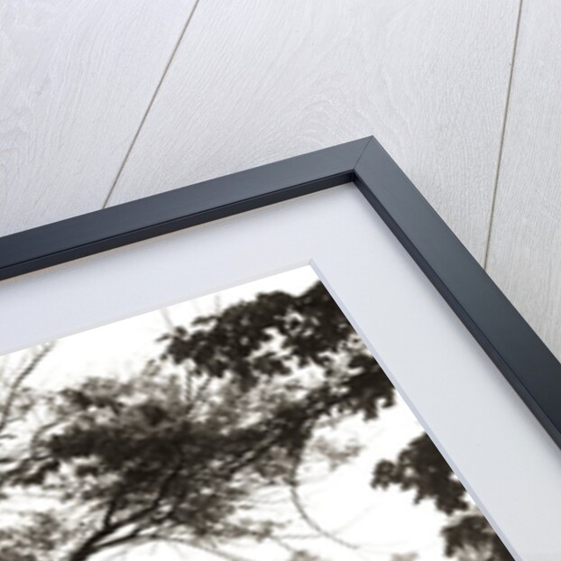 1930s boy and girl in straw hats walking down farm road by Anonymous