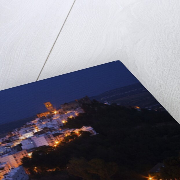 Church bell towers and whitewashed houses in Andaluisa, Spain by Anonymous