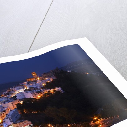 Church bell towers and whitewashed houses in Andaluisa, Spain by Anonymous