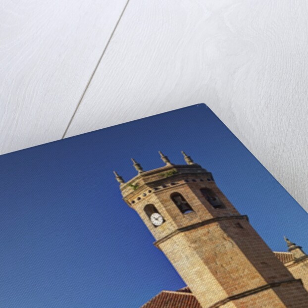 Clock tower of the San Mateo Church in Banos de la Encina, Spain by Anonymous