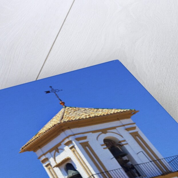 Bell tower of the Iglesia de la senora de la Encarnacion Church in Grazalema, Spain by Anonymous