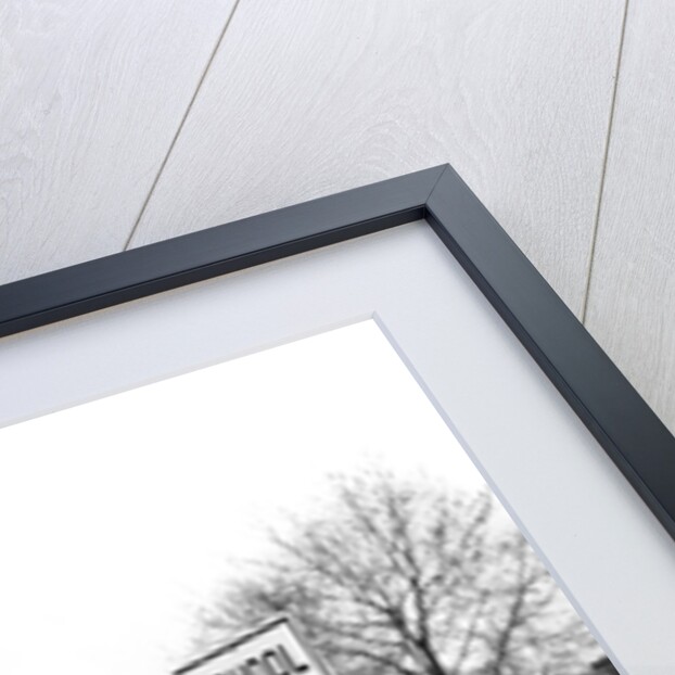 1930s 1940s boy and girl waiting to cross the road by Anonymous