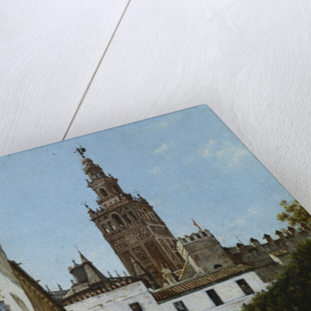 A Sunlit Square, Seville by Enrique Roldan