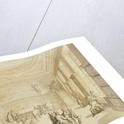 The Library of the Royal Institution, Albemarle Street by Thomas Rowlandson