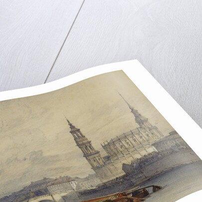 Dresden from the River Elbe by William Callow