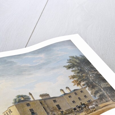 Figures Outside an Elegant Country House by Thomas Malton II