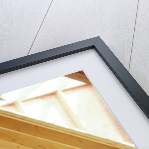 1980s family of four inspecting new home under construction by Anonymous