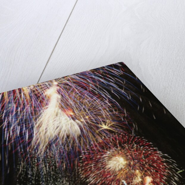 1980s Statue of Liberty fireworks NYC by Anonymous