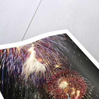 1980s Statue of Liberty fireworks NYC by Anonymous