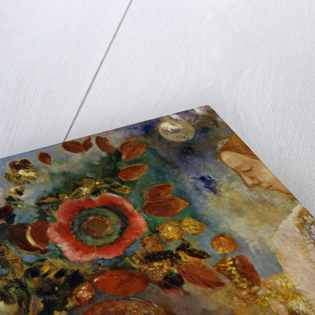 Two Young Girls with Flowers by Odilon Redon