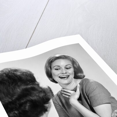 1960s two women talking by Anonymous