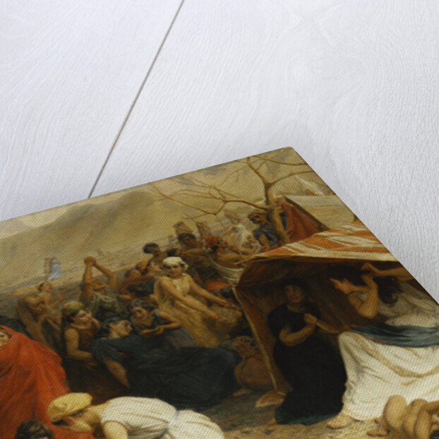 Refugees from Pompeii, AD 79 by Frank William Warwick Topham