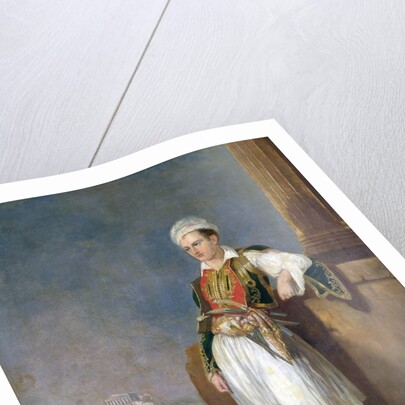 Portrait of Lord Byron in Athens, Before the Acropolis by Anonymous